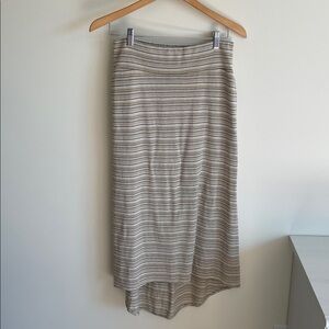 Prana Hemp Blend Striped Skirt